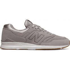 New Balance WL697PMG. Szare obuwie sportowe damskie New Balance, z gumy. W wyprzedaży za 299.99 zł.