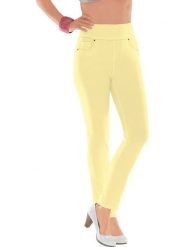 WITT WEIDEN Jegginsy w kolorze żółtym rozmiar: 36. Żółte jeansy damskie WITT WEIDEN, bez wzorów, z materiału, z podwyższonym stanem. Za 56.66 zł.