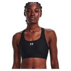 Damski stanik sportowy Under Armour Authentics Mid Padless. Czarne biustonosze sportowe damskie Under Armour, bez wzorów. Za 89.99 zł.