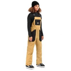 Spodnie snowboardowe z szelkami damskie Maple-W. Brązowe spodnie sportowe damskie SIROKO, l, bez wzorów, snowboardowy. W wyprzedaży za 478.95 zł.