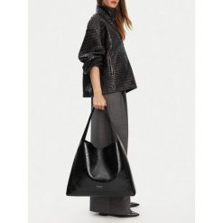 Torebka GINO ROSSI. Czarne shopper bag Gino Rossi, bez wzorów, bez dodatków. Za 299.99 zł.