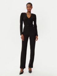 Marciano Guess Kombinezon 5RGK36 6869Z Czarny Regular Fit. Czarne sukienki damskie Marciano Guess, z aplikacjami, z syntetyku, bez ramiączek. Za 1,099.00 zł.