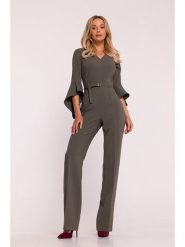 Stylove Kombinezon w kolorze khaki rozmiar: XXL. Brązowe kombinezony damskie Stylove, xxl, bez wzorów, z tkaniny, bez kołnierzyka, bez ramiączek. Za 269.99 zł.