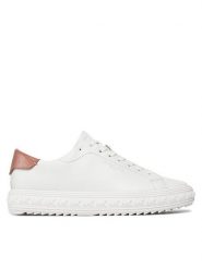 MICHAEL Michael Kors Sneakersy Grove Lace Up 43R4GVFS1L Różowy. Białe obuwie sportowe damskie MICHAEL Michael Kors, ze skóry, bez zapięcia. Za 409.99 zł.