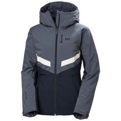 Damska kurtka narciarska Helly Hansen Edge 3.0. Szare kurtki damskie Helly Hansen, na zimę, bez wzorów, bez kaptura. W wyprzedaży za 1,224.00 zł.