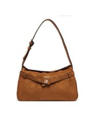 Guess Torebka Ella HWSG97 54180 Brązowy. Brązowe torebki klasyczne damskie Guess, z materiału, bez dodatków. Za 544.99 zł.