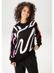 Aniston Sweter w kolorze czarnym rozmiar: 42. Czarne swetry klasyczne damskie Aniston, bez kołnierzyka. Za 61.17 zł.