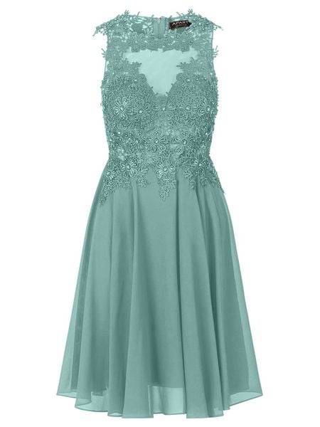 APART Sukienka w kolorze turkusowym rozmiar: 40. Niebieskie sukienki damskie Apart, bez wzorów, z koronki, bez ramiączek. Za 264.15 zł.