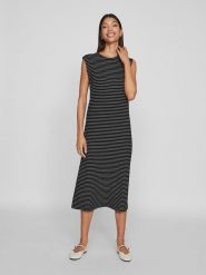 Vila Sukienka w kolorze czarno-białym rozmiar: S. Czarne sukienki damskie Vila, bez wzorów, bez ramiączek. Za 56.93 zł.