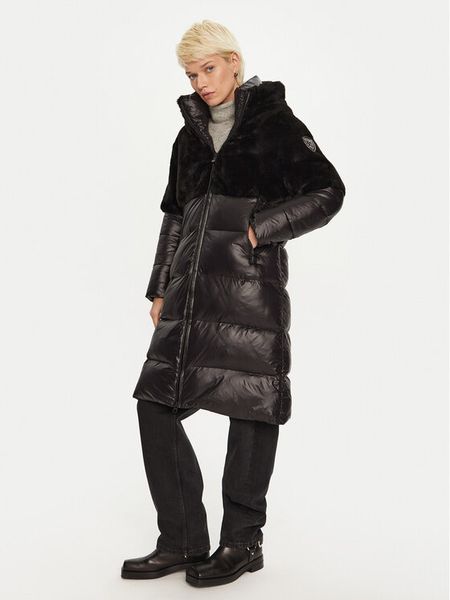 Blauer Kurtka zimowa 24WBLDK02556 Czarny Regular Fit. Czarne kurtki damskie Blauer, na zimę, l, bez wzorów, z syntetyku, bez kaptura. Za 929.99 zł.