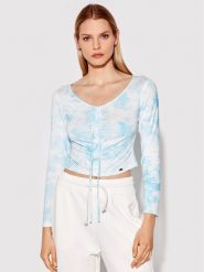 Rage Age Bluzka Leda 2 Niebieski Slim Fit. Niebieskie bluzki damskie Rage Age, s, bez wzorów, z wiskozy, bez kołnierzyka, bez ramiączek. W wyprzedaży za 159.99 zł.