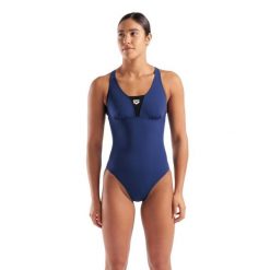 Strój kąpielowy damski jednoczęściowy sportowy na basen Arena Control. Niebieskie stroje jednoczęściowe Arena, bez wzorów. Za 189.99 zł.