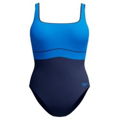 Damski kostium kąpielowy 1-częściowy Speedo Eco New Contour Eclipse 1P. Niebieskie stroje jednoczęściowe Speedo, bez wzorów. Za 316.50 zł.