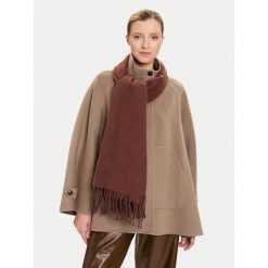 Szalik Guess. Brązowe szaliki damskie Guess, z aplikacjami. Za 239.99 zł.