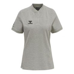 Damska koszulka polo Hummel Move Grid. Szare koszulki damskie Hummel, xl, bez wzorów, bez kołnierzyka, bez ramiączek. Za 168.50 zł.