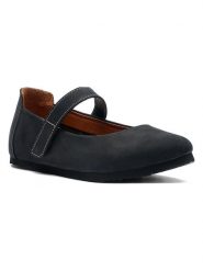 Comfortfusse Skórzane baleriny w kolorze czarnym z paskiem rozmiar: 36. Czarne balerinki damskie Comfortfüße, bez wzorów, z nubiku. Za 184.46 zł.