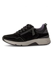 Gabor Skórzane sneakersy w kolorze czarnym rozmiar: 37. Czarne obuwie sportowe damskie Gabor, bez zapięcia. Za 237.73 zł.
