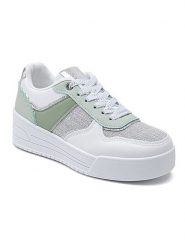 Sixth Sens Sneakersy w kolorze biało-zielono-szarym rozmiar: 38. Białe obuwie sportowe damskie Sixth Sens, bez zapięcia. Za 122.96 zł.