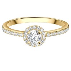 Trilani Pierscionek aus Sterling Silber in Gelbgold mit Zirkonia Pierścionki 1 ct Damski. Białe pierścionki damskie Trilani, z cyrkonią, pozłacane. Za 219.99 zł.