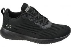 Trampki Skechers Bobs Squad Tough Talk, Czarny, Kobiety. Czarne trampki damskie Skechers, bez wzorów, z gumy, bez zapięcia. Za 275.00 zł.