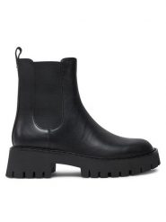 MICHAEL Michael Kors Sztyblety 40F4ASFE6L Czarny. Czarne botki damskie MICHAEL Michael Kors, ze skóry, bez obcasa, na płaskiej podeszwie, bez zapięcia. Za 679.99 zł.