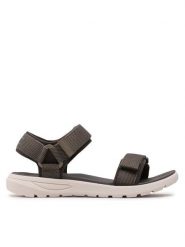 CRUZ Sandały Ruffalo W Sandal CR222446 Szary. Szare sandały damskie CRUZ, bez wzorów, z materiału, bez obcasa, na płaskiej podeszwie, bez zapięcia. Za 239.99 zł.