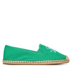 Espadryle Tommy Hilfiger. Zielone espadryle damskie Tommy Hilfiger, bez wzorów, bez obcasa. Za 289.99 zł.