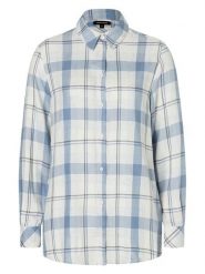 More & More Bluzka w kolorze biało-błękitnym rozmiar: 42. Białe bluzki damskie More & More, s, bez wzorów, z wiskozy, klasyczne, bez kołnierzyka, bez ramiączek. Za 160.58 zł.