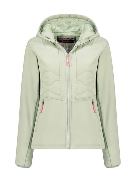 Canadian Peak Kurtka polarowa "Tigneseak" w kolorze jasnozielonym rozmiar: XL. Zielone kurtki damskie Canadian Peak, xl, bez wzorów, z materiału, bez kaptura. Za 156.98 zł.