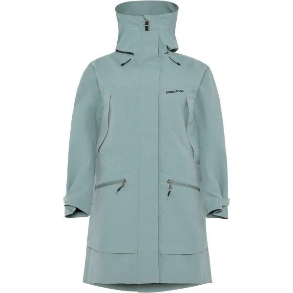 Parka dla kobiet Didriksons Ilma. Niebieskie parki damskie Didriksons, m, bez kaptura. Za 951.49 zł.