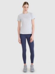 4F Legginsy do biegania szybkoschnące damskie - szare XS. Szare legginsy damskie 4F, s, bez wzorów, z dzianiny. W wyprzedaży za 129.99 zł.