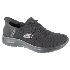 Buty sportowe Sneakersy damskie, Slip-Ins: Summits - New Daily. Czarne obuwie sportowe casual damskie Skechers, trekkingowe. Za 329.99 zł.