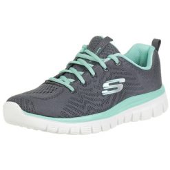 Buty treningowe damskie Skechers Bobssquad Breeze Way. Szare obuwie sportowe damskie Skechers, z gumy, bez zapięcia, trekkingowe, Skechers Sport. Za 199.00 zł.