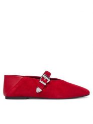 Tommy Jeans Baleriny Tjw Ballerina Suede EN0EN03067 Czerwony. Czerwone balerinki damskie Tommy Jeans, bez wzorów, z jeansu. Za 449.99 zł.