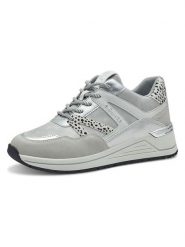 S.Oliver Sneakersy w kolorze srebrnym rozmiar: 41. Szare obuwie sportowe damskie S.Oliver, bez zapięcia. Za 173.99 zł.