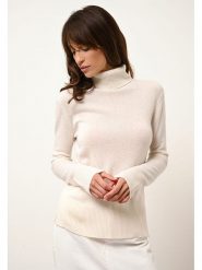 Just Cashmere Kaszmirowy sweter "Lexie" w kolorze białym rozmiar: M. Białe golfy damskie Just Cashmere, m, z kaszmiru, bez kołnierzyka. Za 264.15 zł.