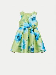 Abel & Lula Sukienka elegancka 5069 Zielony Regular Fit. Zielone sukienki dziewczęce Abel & Lula, bez wzorów, z syntetyku, bez ramiączek. Za 229.99 zł.