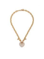 Guess Naszyjnik JUBN05 205JW Złoty. Żółte naszyjniki damskie Guess, ze stali. Za 479.99 zł.