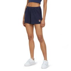 Spodenki damskie FILA Lusaka. Niebieskie spodenki sportowe damskie Fila, na lato, s, bez wzorów, z bawełny. Za 99.99 zł.