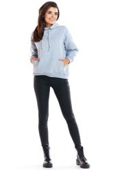 Szara Oversizowa Bluza z Kapturem. Szare bluzy damskie Infinite You, l, bez wzorów, z bawełny, z kapturem. Za 194.90 zł.