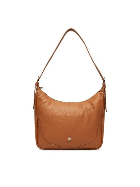 Beverly Hills Polo Club Torebka CEO-BHPC-C-013-08 Brązowy. Brązowe torebki klasyczne damskie Beverly Hills Polo Club, z materiału, bez dodatków. Za 229.99 zł.