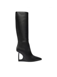 Vic Matié Kozaki 1F2508D_14F020101 Czarny. Czarne kozaki damskie Vic Matié, ze skóry, bez obcasa, na koturnie, bez zapięcia. Za 2,759.00 zł.