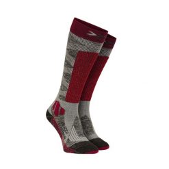 Skarpety narciarskie damskie X-Socks Ski Rider Silver 4.0 Red Grey. Czerwone skarpetki damskie X Socks, bez wzorów. Za 95.00 zł.