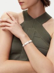 Guess Bransoletka JUBB05 157JW Biały. Białe bransoletki damskie Guess, metalowe. Za 219.99 zł.