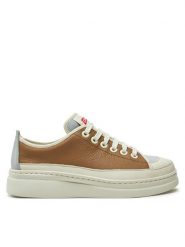 Camper Sneakersy Tws K201626-008 Beżowy. Brązowe obuwie sportowe damskie Camper, ze skóry, bez zapięcia. W wyprzedaży za 469.99 zł.