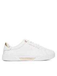 Tommy Hilfiger Sneakersy Essential Chic Court Sneaker FW0FW09019 Biały. Białe obuwie sportowe damskie Tommy Hilfiger, ze skóry, bez zapięcia. Za 489.99 zł.