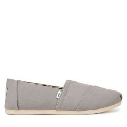 Półbuty Toms. Szare półbuty damskie TOMS, bez wzorów, bez obcasa, na płaskiej podeszwie, bez zapięcia. Za 179.99 zł.