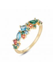 DI GIORGIO Pozłacany pierścionek z cyrkonią rozmiar: 60. Żółte pierścionki damskie DI GIORGIO, z cyrkonią, pozłacane. Za 148.96 zł.