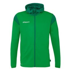 Bluza dresowa z kapturem Uhlsport Squad 27. Czarne bluzy damskie Uhlsport, xl, bez wzorów, z dresówki, z kapturem. Za 217.50 zł.