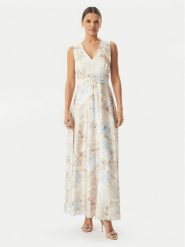 Rinascimento Sukienka wieczorowa CFC0128025003 Beżowy jasny Regular Fit. Brązowe sukienki damskie Rinascimento, bez wzorów, z syntetyku, wizytowe, bez ramiączek. Za 869.99 zł.